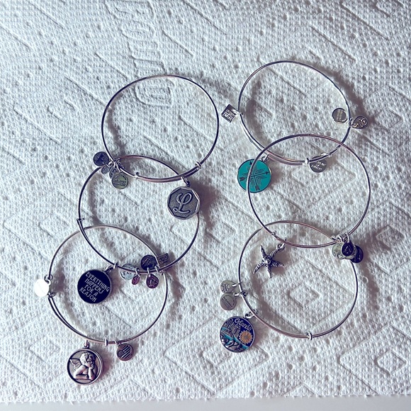 6 Alex and Ani Bracelets - Picture 1 of 7